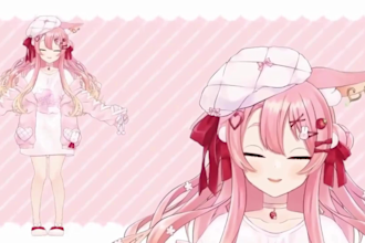 design cute chibi pngtuber giftuber anime art twitch vtuber, veadotube stream