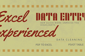 do ms excel data entry specialist