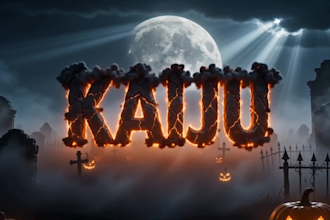 create spooky halloween animation and horror logo intro