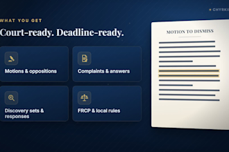 be your federal court civil litigation paralegal for motions and discovery