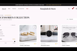 build a premium ecommerce website with react and modern UI design