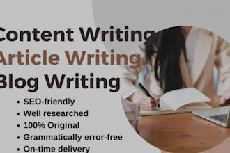be your professional content writer