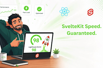 convert react js next js app to fast svelte or sveltekit app