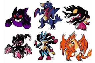 design custom pokémon or fakemon pixel art sprites for indie games