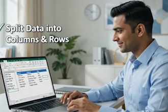 clean, format, merge, split, and visualise the excel data
