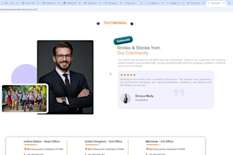 build responsive frontend website and fix website bugs