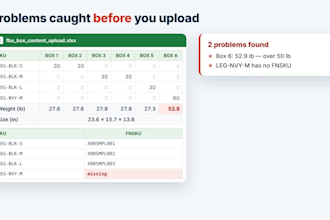convert your packing list to amazon fba box content file in excel