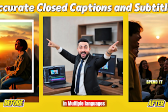 do closed captions and subtitles for your videos in 12 hours