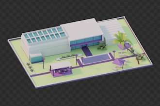 design custom roblox game map environment city low poly roblox map builder