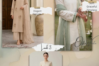 create aesthetic fashion mood boards and pinterest pins