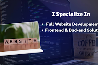 build modern business websites with clean code as a full stack developer