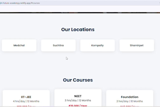 design a professional coaching institute or academy website