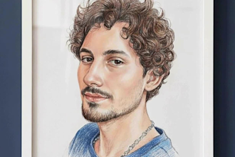 draw a custom realistic hand drawn portrait from your photo child, baby, family