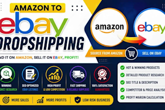 do amazon to ebay dropshipping research and ebay top listing ebay account setup