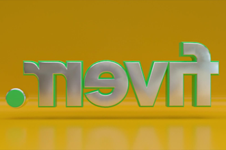 create a 3d rotating logo animation spin loop