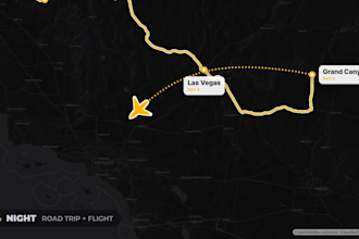 create an animated travel route map for your vlog or video