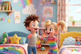 create educational 3d nursery rhyme animations for kids