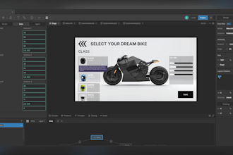 create a custom rive interactive animation for website and app ui