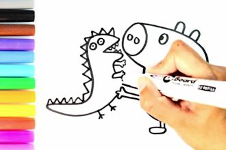 create original hand drawing and coloring videos for youtube