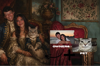 turn your pet into a royal masterpiece painting
