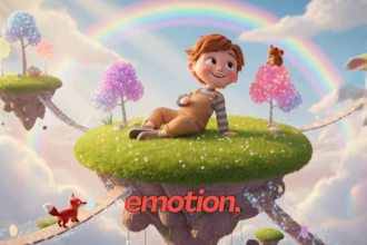 create stunning 3d pixar ai cartoon video, 3d cartoon for kids, ai video art
