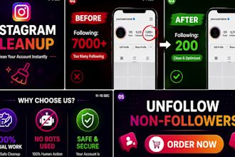 manually unfollow non followers on instagram