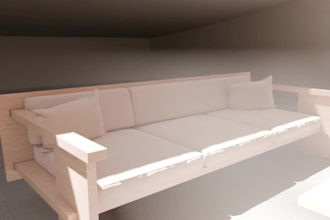 cnc furniture design and cad models and renders for