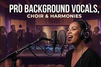 record pro background vocals, choir and harmonies