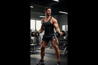 do realistic 3d workout exercise animation videos for fitness apps and youtube