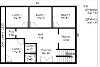 create 2d autocad house floor plans with dimensions