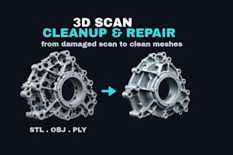 clean, repair and optimize 3d scan meshes