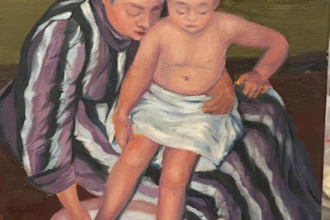 paint a custom artwork in oil