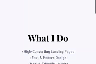 design elementor landing page that converts