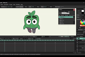 rig your 2d character in moho pro with 360 degree rotation