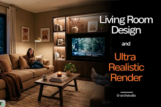 design your living room interior in 3d with photorealistic renders