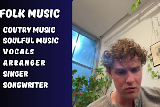 be your country singer songwriter folk music vocals arranger