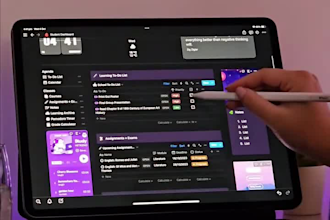 create custom notion dashboard for student, business and prd