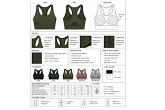 create gym wear tech pack sports wear clothing tech pack active wear tech pack