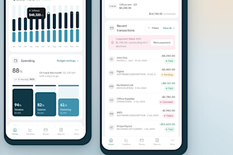 design a saas dashboard and fintech UI UX in figma