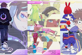 create custom vrm vtuber model for warudo, vseeface and vtube studio