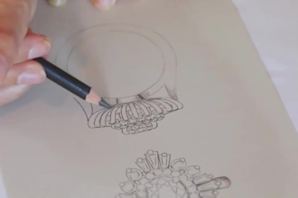draw jewelry sketch jewelry cad design pencil sketch jewellery technical drawing