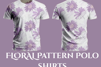 design custom pattern polo shirt design with mockups for you