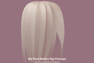 create custom low poly roblox ugc hair and accessories