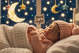 create monetizable kids lullaby, baby sleep music animation for youtube