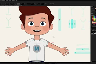 2d character rigging spine animation game character rig, skeletal setup for game