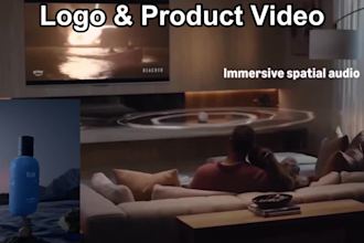 do custom 3d videos for hologram fan, logo, 3d vxf futuristic hologram animation