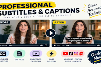 add accurate subtitles and captions to your videos