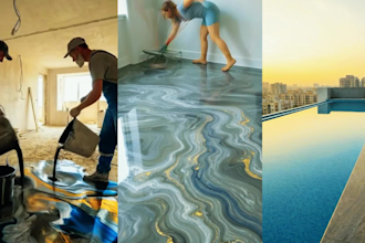 do ai  transformation epoxy floor time lapse video