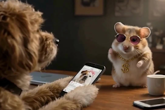 create funny talking ai pet videos, cat video and dog talk