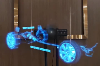 do 3d hologram fan animation, 3d hologram, 3d vfx futuristic hologram animation